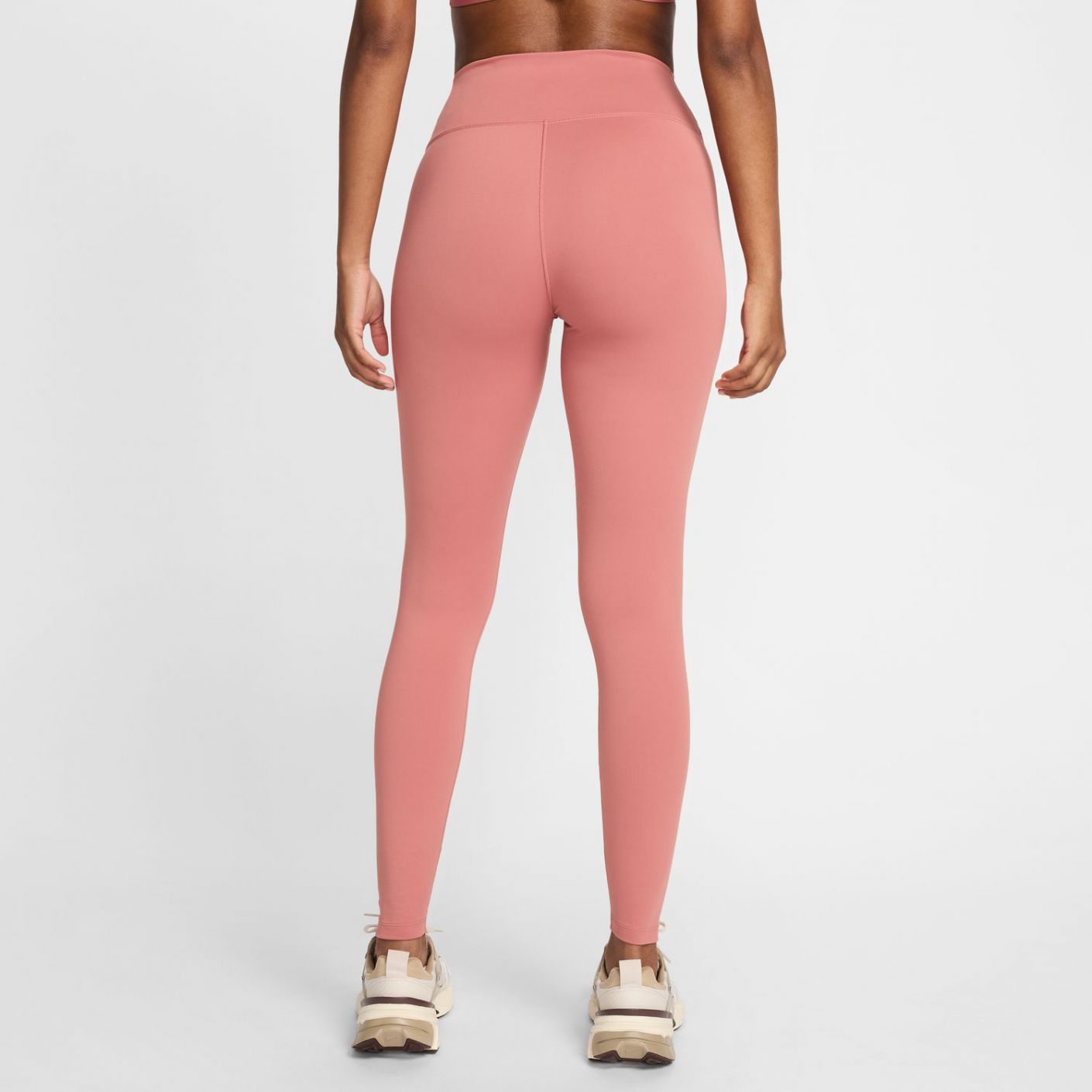 NIKE ONE LEGGINS A VITA ALTA CANYON PINK - immagine 3