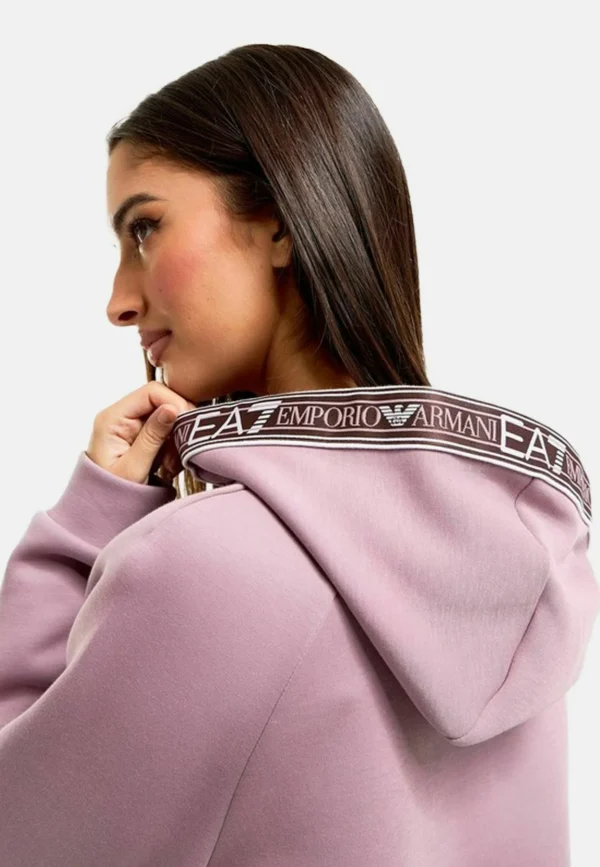 EA7 EMPORIO ARMANI FELPA MEZZA ZIP DONNA - immagine 3