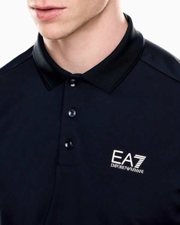 EMPORIO ARMANI POLO MANICA CORTA IN VISCOSA - immagine 2