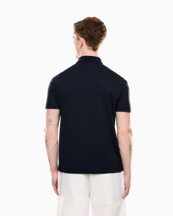 EMPORIO ARMANI POLO MANICA CORTA IN VISCOSA - immagine 3