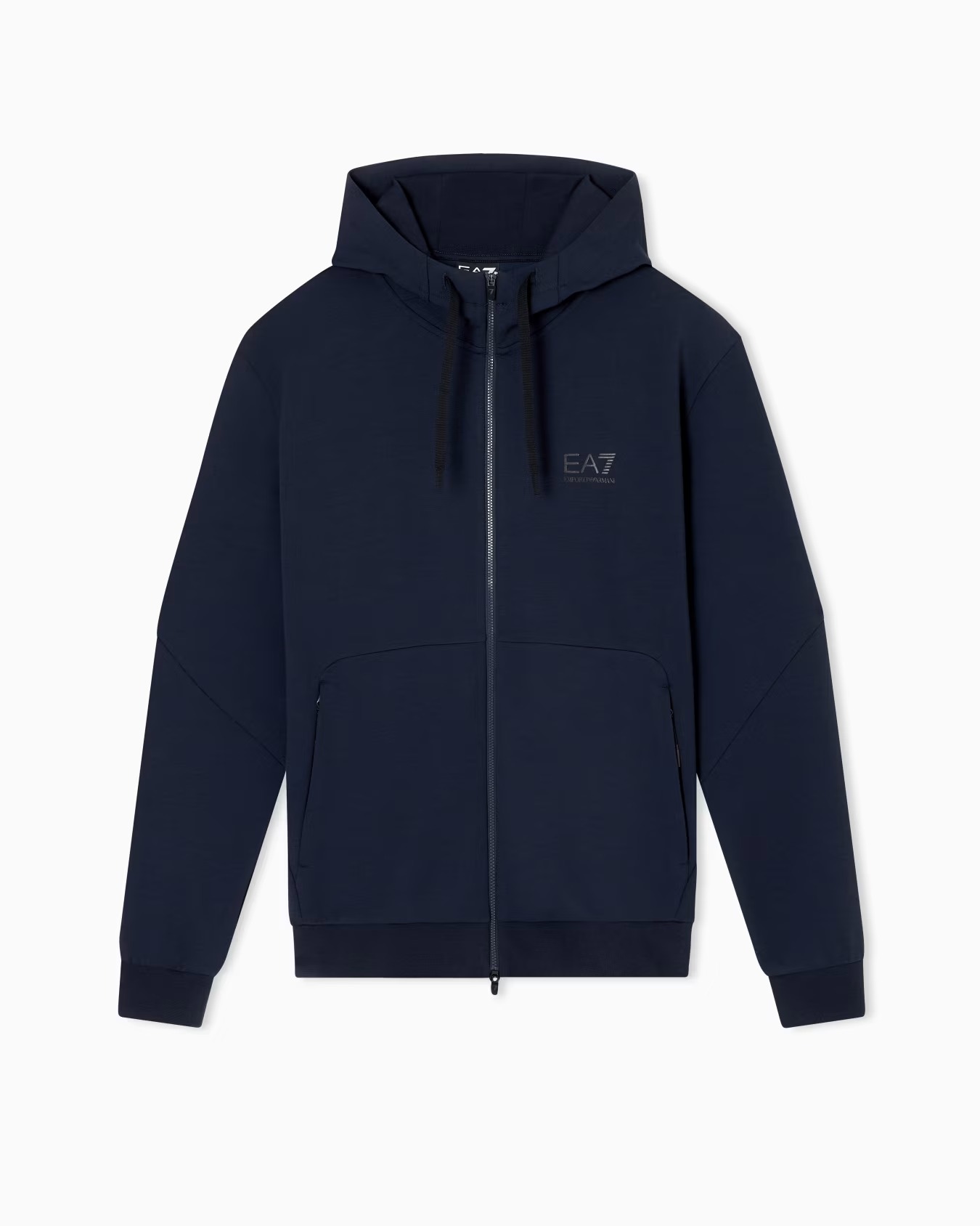 EMPORIO ARMANI FELPA IN COTONE CON CAPPUCCIO IN TESSUTO TECNICO NATURAL VENTUS7