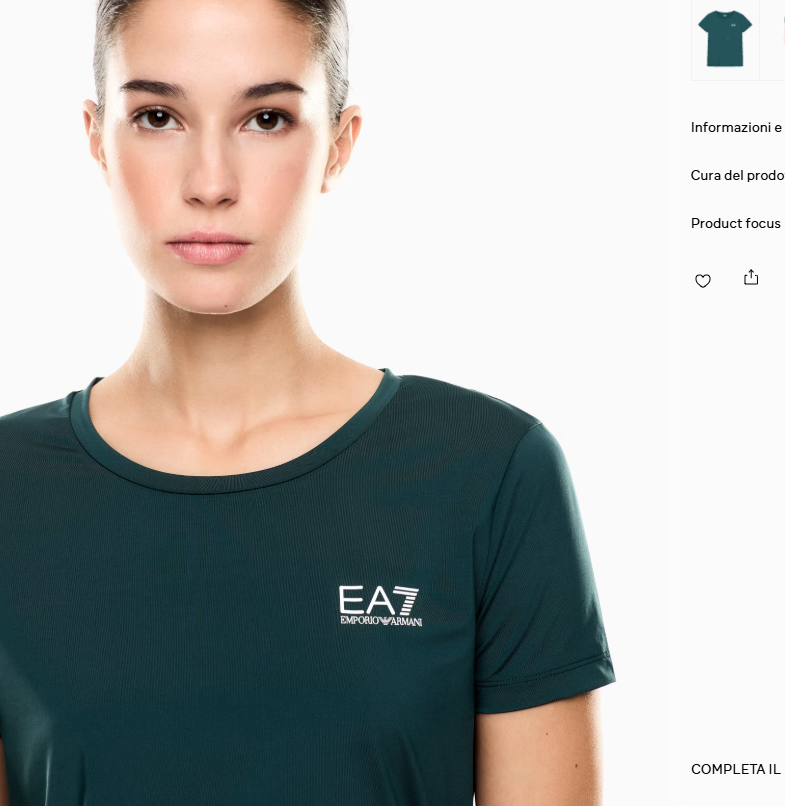 EMPORIO ARMANI T-SHIRT MANICA CORTA IN TESSUTO TECNICO VIGOR7 - immagine 4