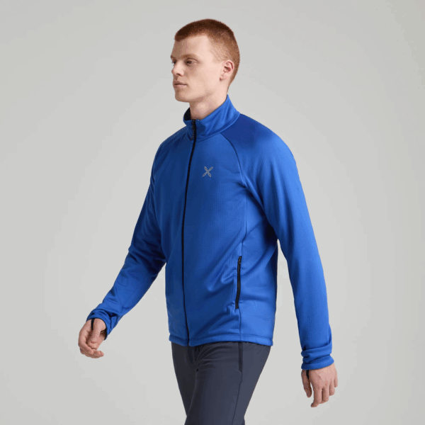 MONTURA PILE UOMO IN TESSUTO TECNICO FULL ZIP FADIS GRID - immagine 3