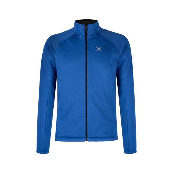 MONTURA PILE UOMO IN TESSUTO TECNICO FULL ZIP FADIS GRID