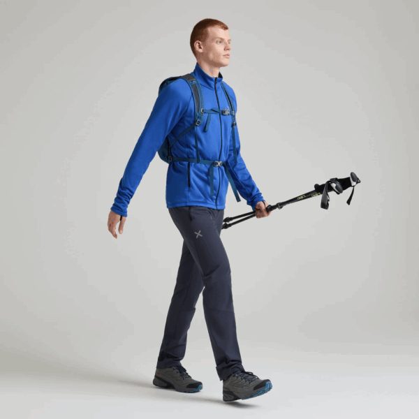 MONTURA PILE UOMO IN TESSUTO TECNICO FULL ZIP FADIS GRID - immagine 2